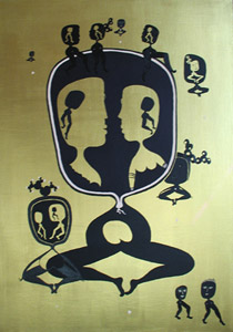 70 x 100 cm Acryl auf Leinwand - 2006